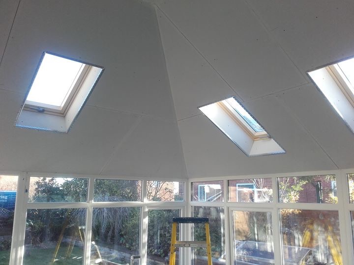 Internal walls and ceilings — EBV project photograph